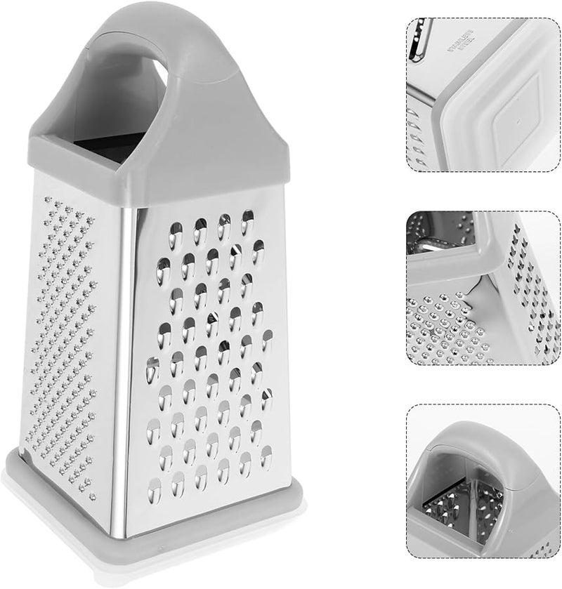 Mobestech Stainless Steel Vegetable Grater Multi Functional Kitchen Slicer with Protective Hand Guard - Image 2